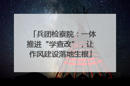 兵团检察院：一体推进“学查改”，让作风建设落地生根